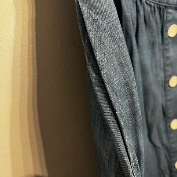 Talbots Light‎ Wash Button Front Denim Skirt Size 12 - Picture 4 of 4